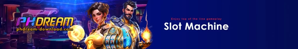 PHDREAM glowing slot reels with modern casino interface and jackpot highlight effects